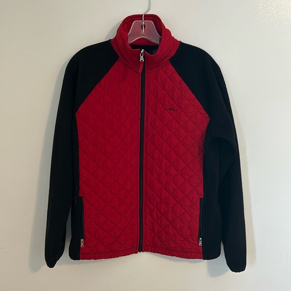 Ralph Lauren Sport Jackets & Blazers - Women’s Ralph Lauren Sport Active Fleece Full Zip Jacket Size Large. Black/Red